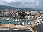 D�nia vue a�rienne du port
